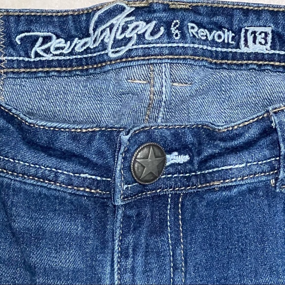 Revolution by Revolt Patchwork Skinny Jeans - Picture 4 of 4